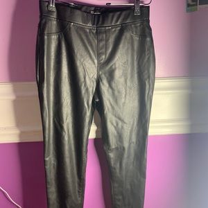 Black leather pants